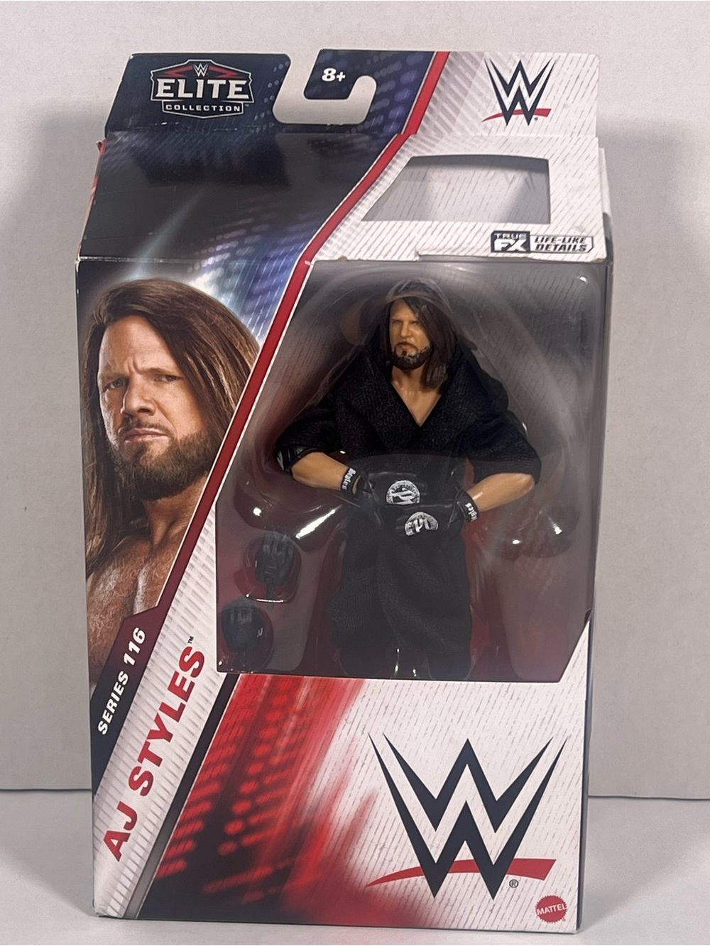 WWE AJ Styles Figure - Black Robe and Gloves